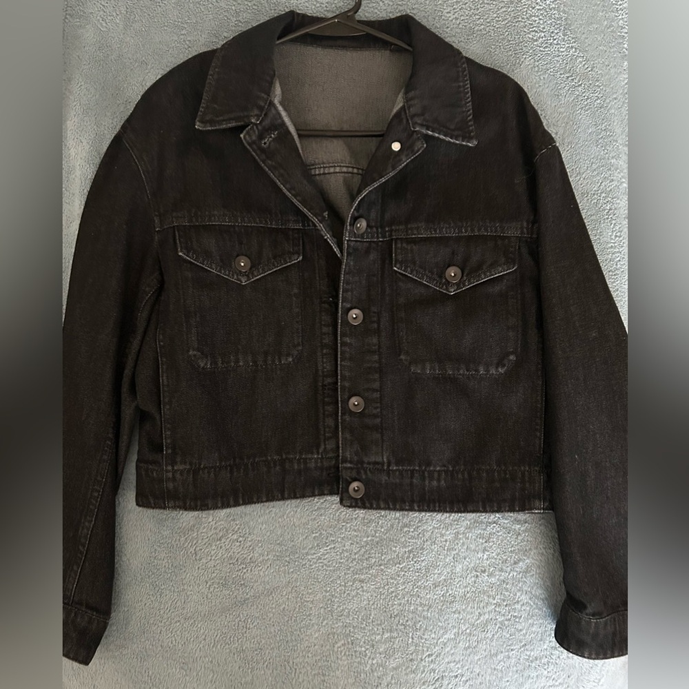 UNIQLO Black Denim Jacket - Size S